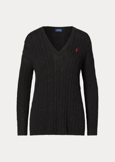 Suéter Polo Ralph Lauren Cable-Knit Side-Slit Mulher 95764-DXSO